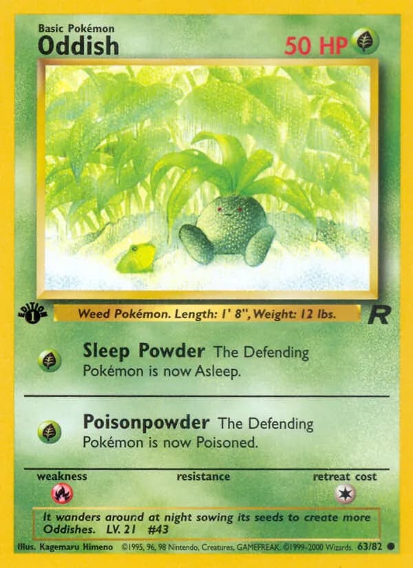 Oddish 63/82, Team Rocket