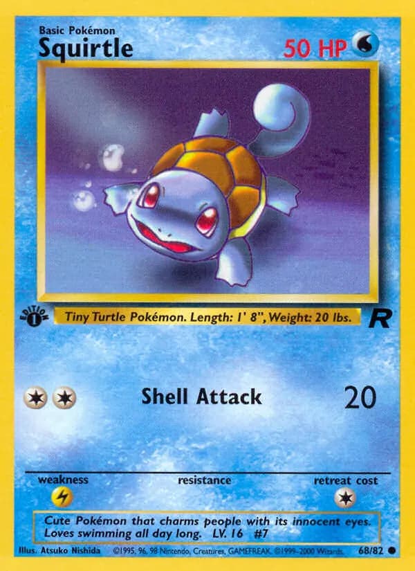 Squirtle 68/82, Team Rocket