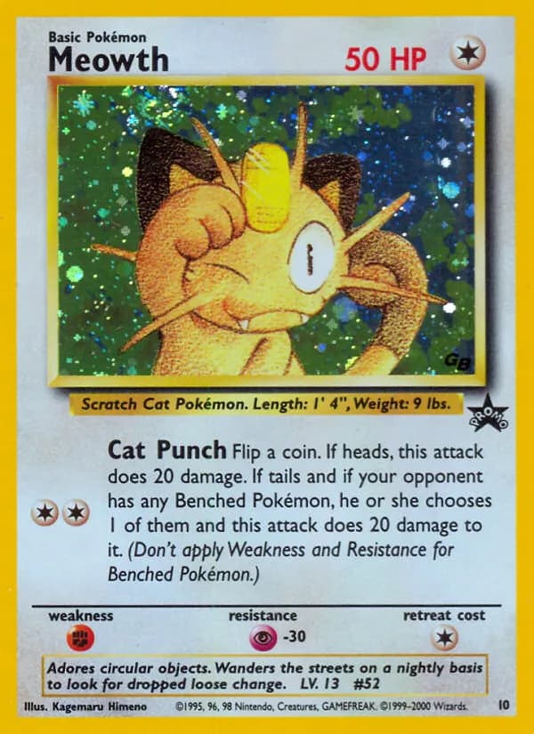 Meowth 10/53, Wizards Black Star Promos