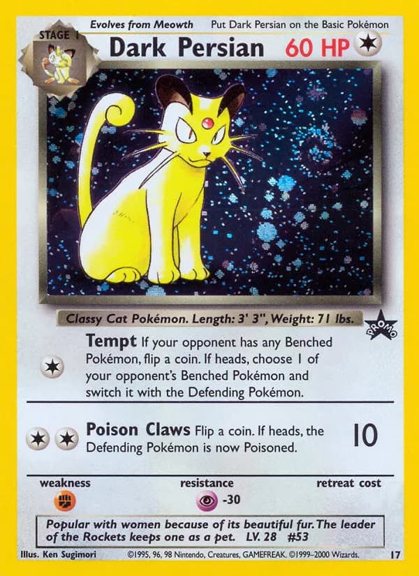 Dark Persian 17/53, Wizards Black Star Promos