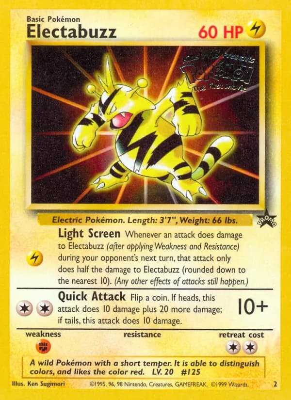 Electabuzz 2/53, Wizards Black Star Promos