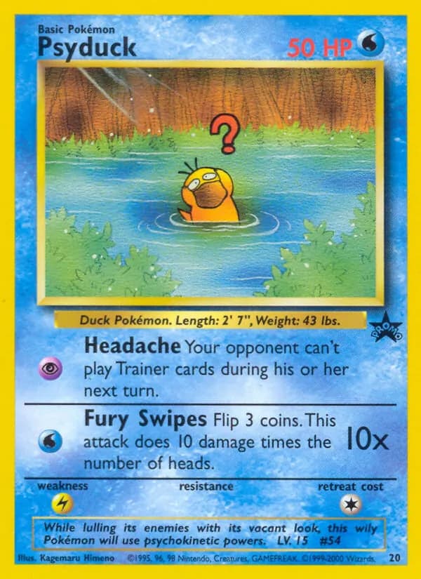 Psyduck 20/53, Wizards Black Star Promos