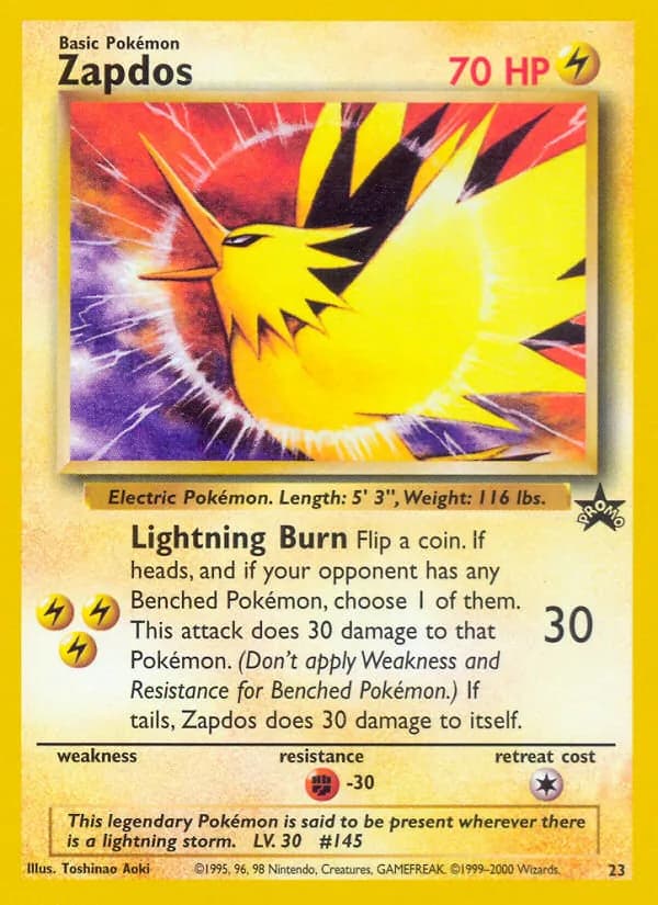 Zapdos 23/53, Wizards Black Star Promos