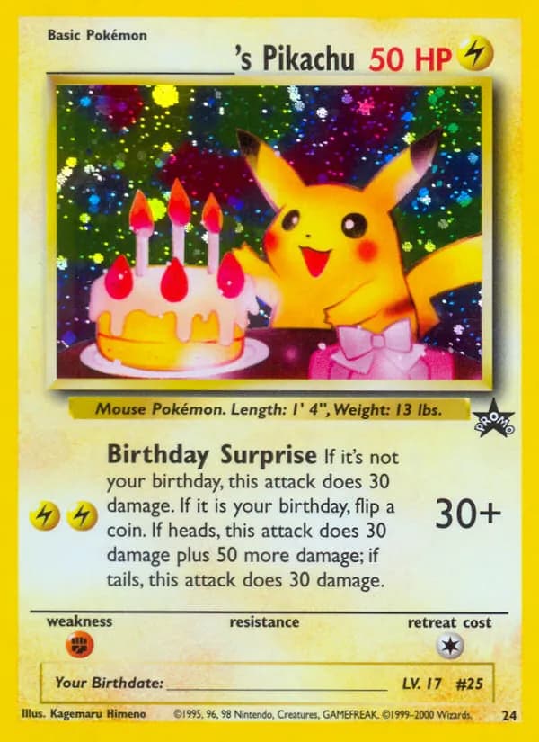 ___________'s Pikachu 24/53, Wizards Black Star Promos