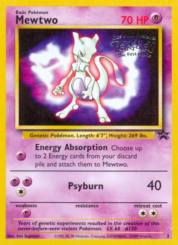 Mewtwo 3/53, Wizards Black Star Promos