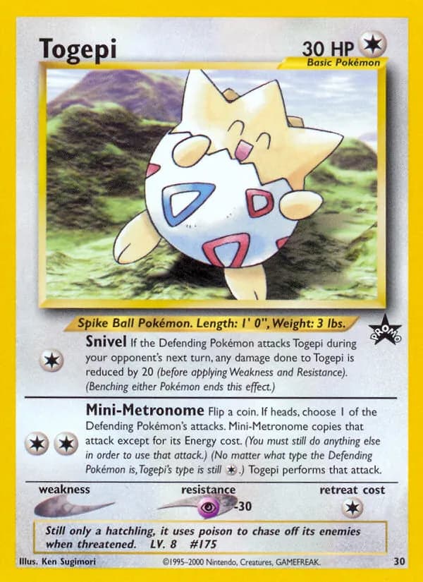Togepi 30/53, Wizards Black Star Promos