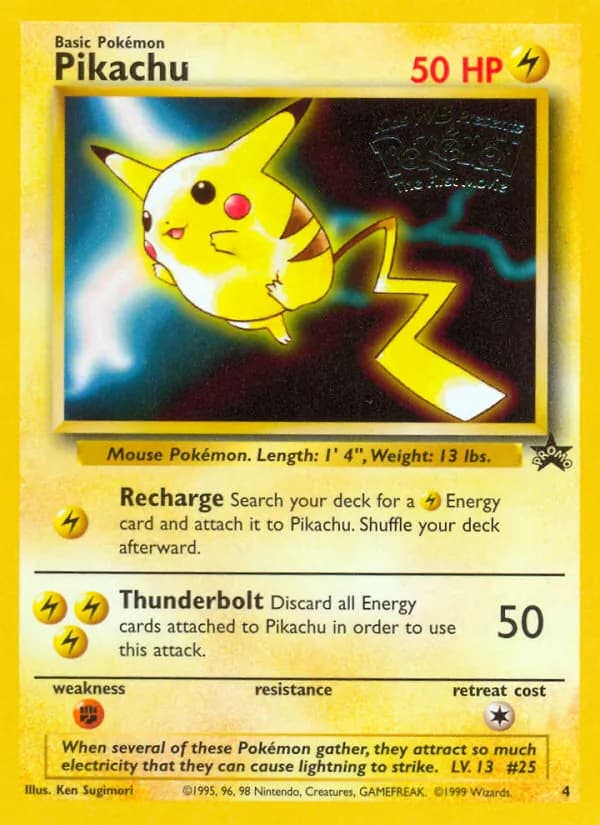 Pikachu 4/53, Wizards Black Star Promos