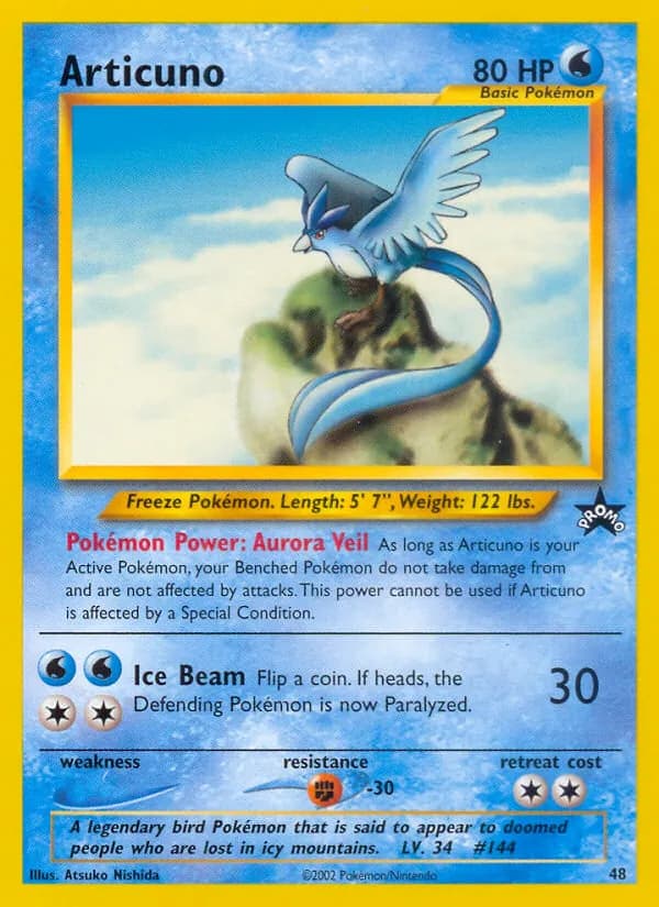 Articuno 48/53, Wizards Black Star Promos