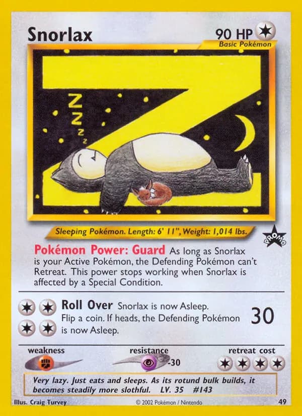 Snorlax 49/53, Wizards Black Star Promos