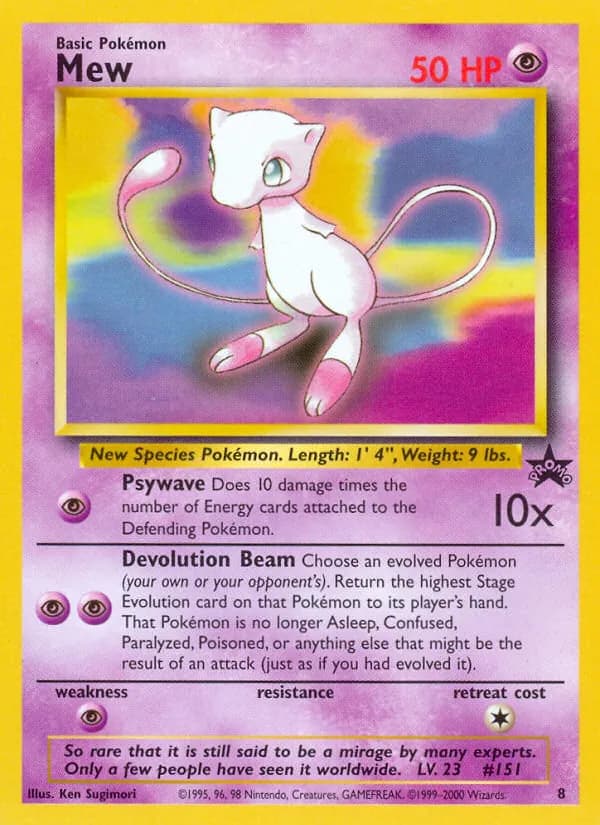 Mew 8/53, Wizards Black Star Promos