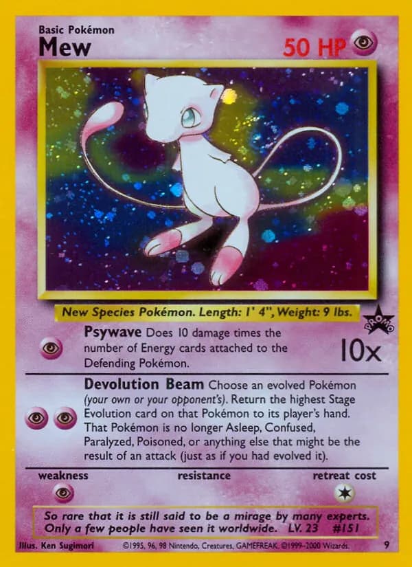 Mew 9/53, Wizards Black Star Promos