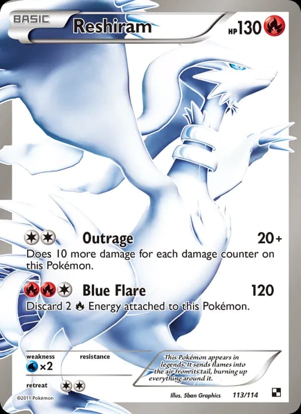 Reshiram 113/114, Black & White