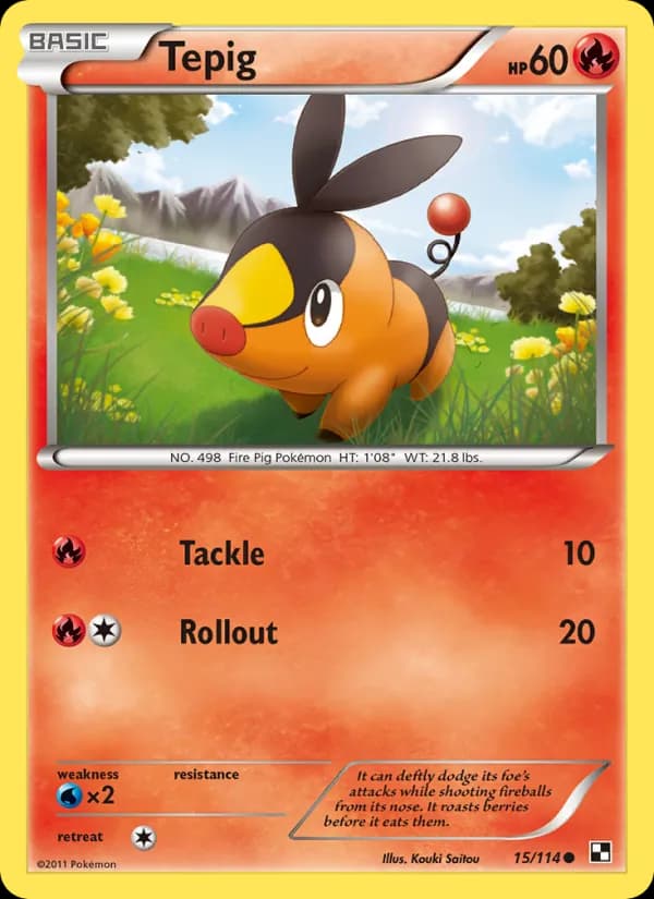 Tepig 15/114, Black & White