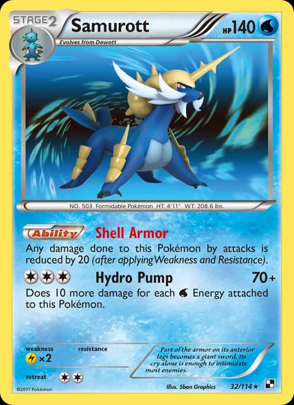 Samurott 32/114, Black & White