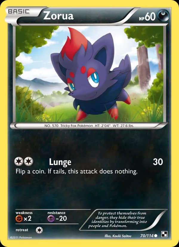 Zorua 70/114, Black & White