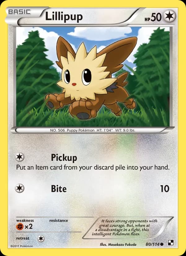Lillipup 80/114, Black & White
