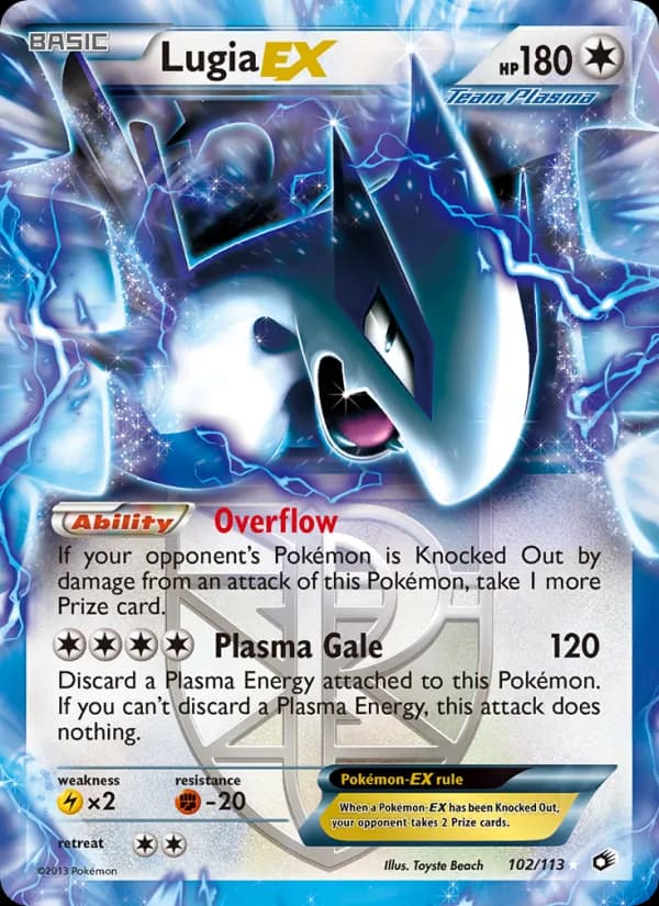 Lugia-EX 102/113, Legendary Treasures