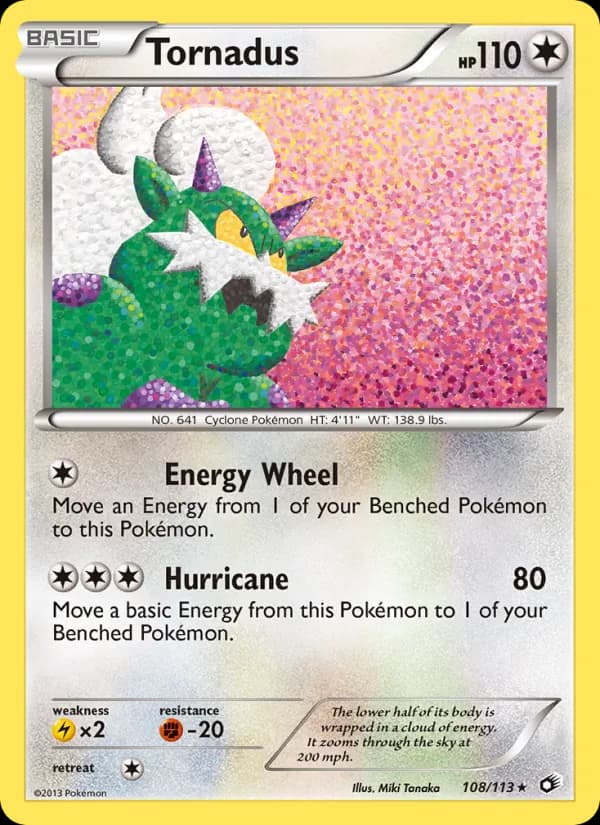 Tornadus 108/113, Legendary Treasures