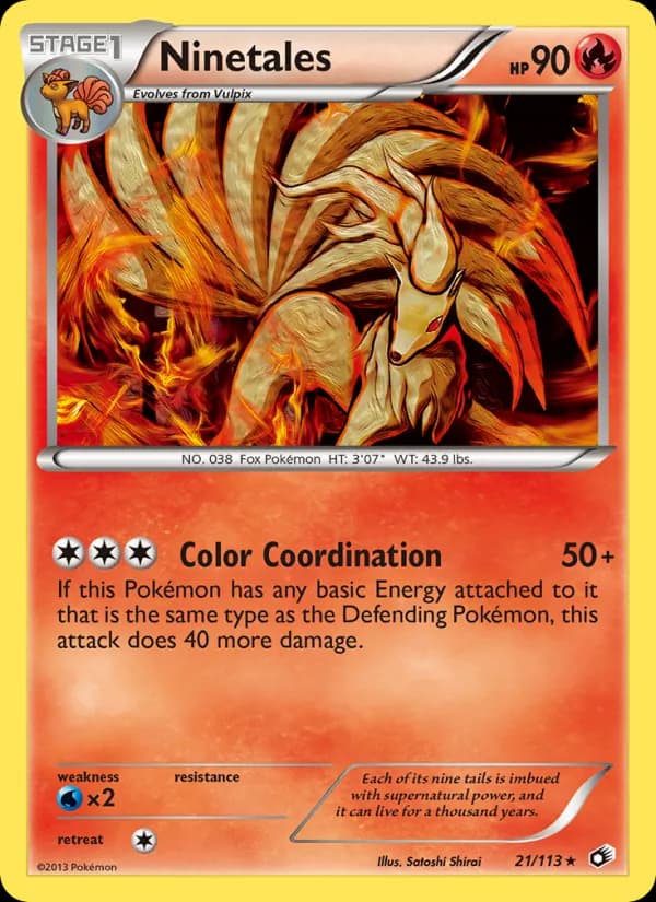 Ninetales 21/113, Legendary Treasures