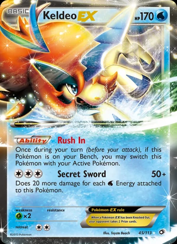 Keldeo-EX 45/113, Legendary Treasures