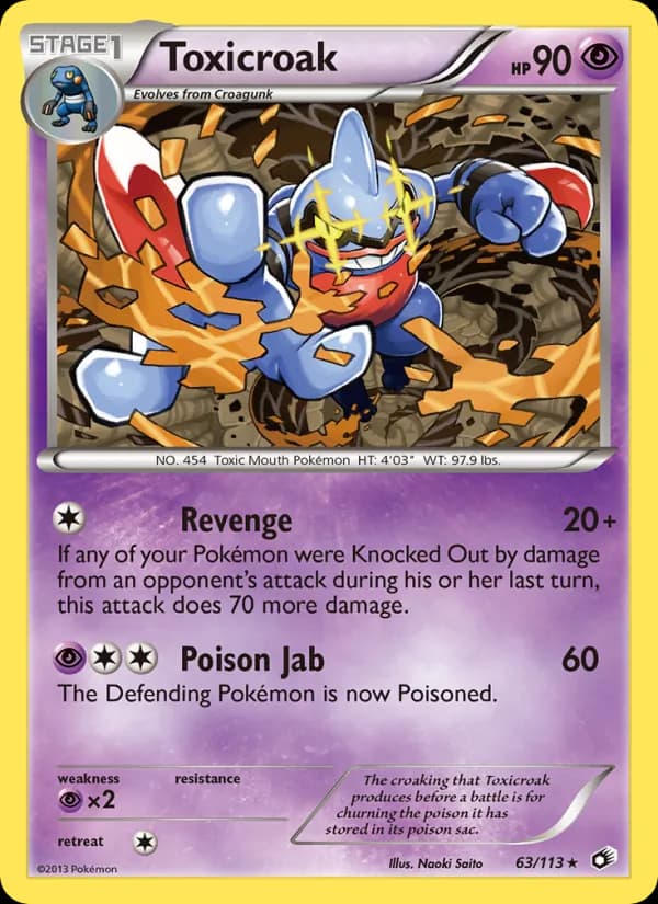 Toxicroak 63/113, Legendary Treasures