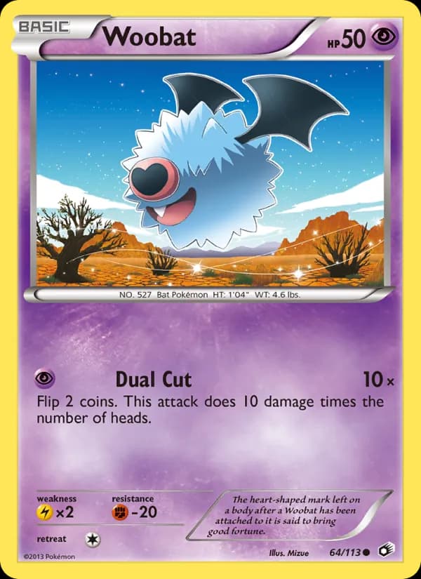 Woobat 64/113, Legendary Treasures