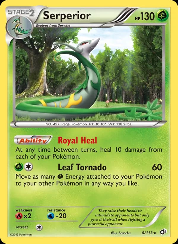 Serperior 8/113, Legendary Treasures