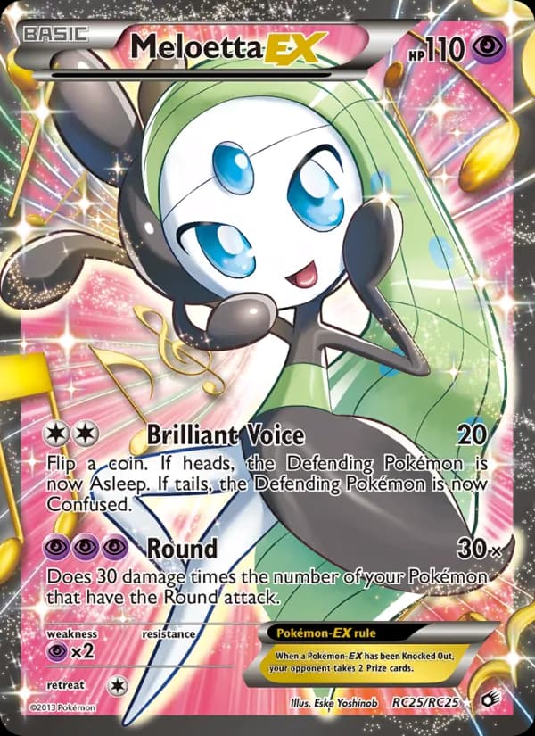Meloetta-EX RC25/113, Legendary Treasures