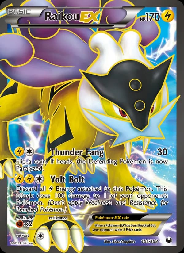 Raikou-EX 105/108, Dark Explorers