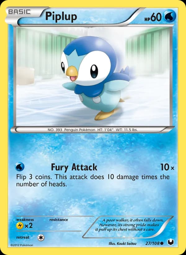 Piplup 27/108, Dark Explorers