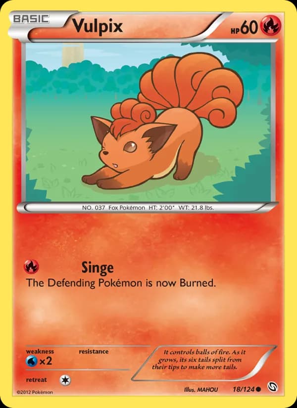 Vulpix 18/124, Dragons Exalted