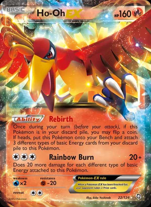Ho-Oh-EX 22/124, Dragons Exalted