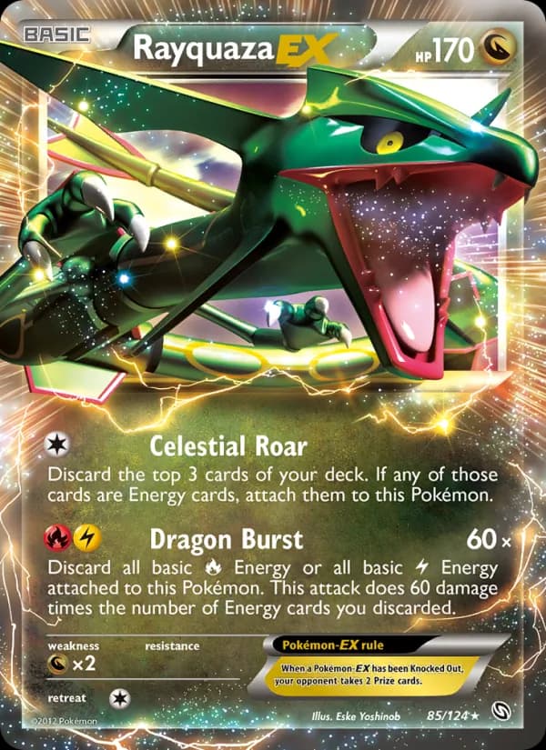 Rayquaza-EX 85/124, Dragons Exalted