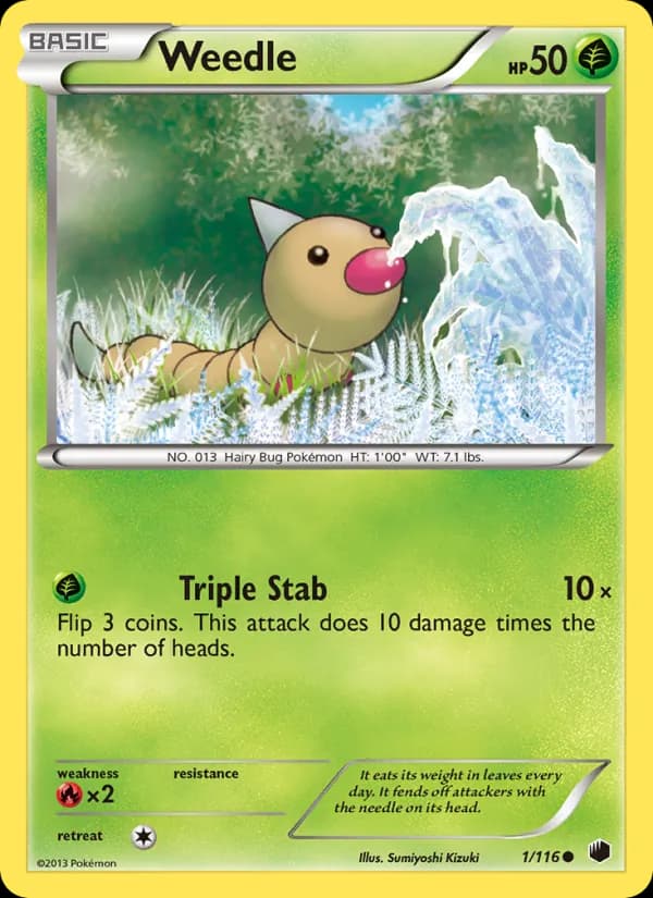 Weedle 1/116, Plasma Freeze