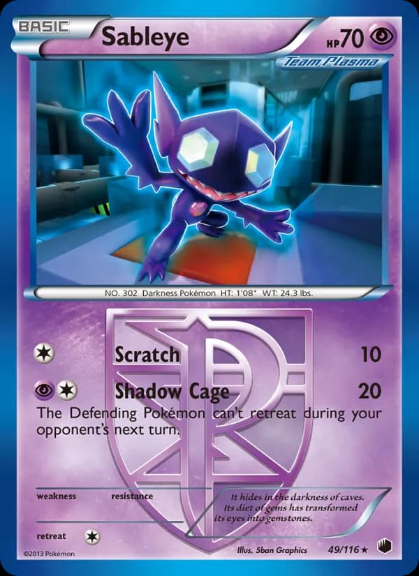 Sableye 49/116, Plasma Freeze