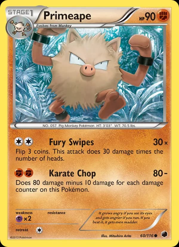 Primeape 60/116, Plasma Freeze