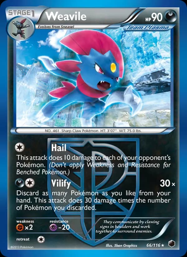 Weavile 66/116, Plasma Freeze