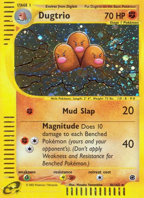 Dugtrio 10/165, Expedition Base Set