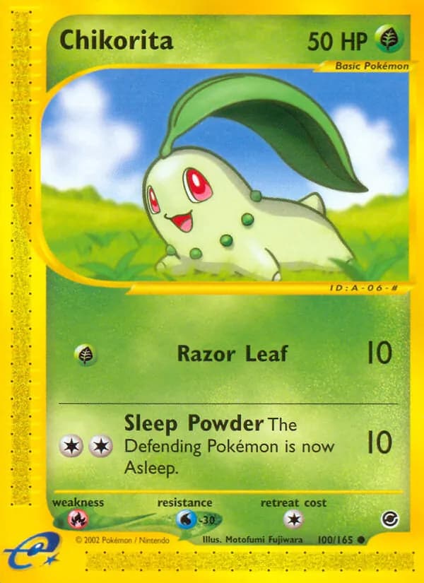 Chikorita 100/165, Expedition Base Set