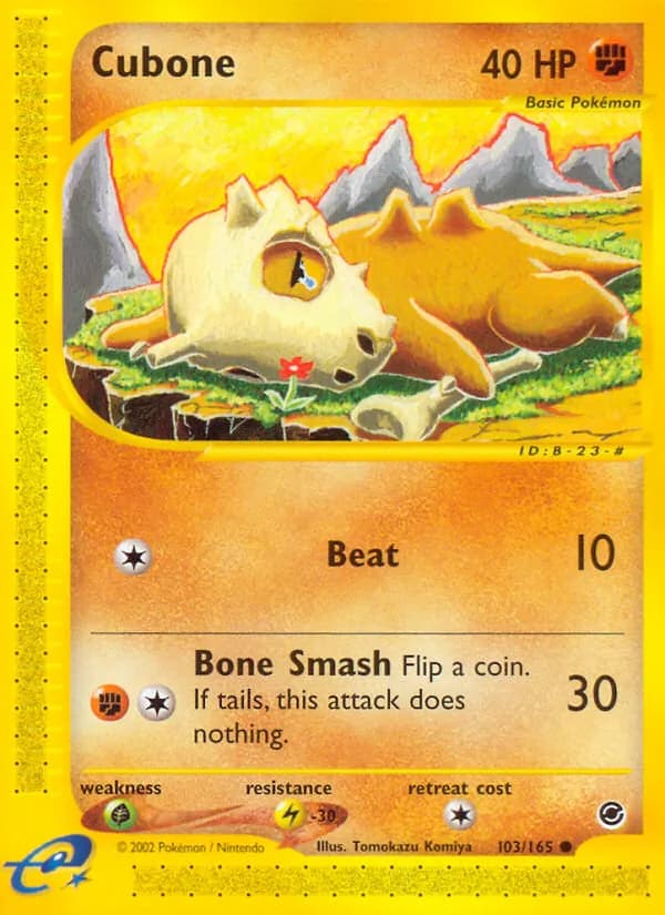 Cubone 103/165, Expedition Base Set