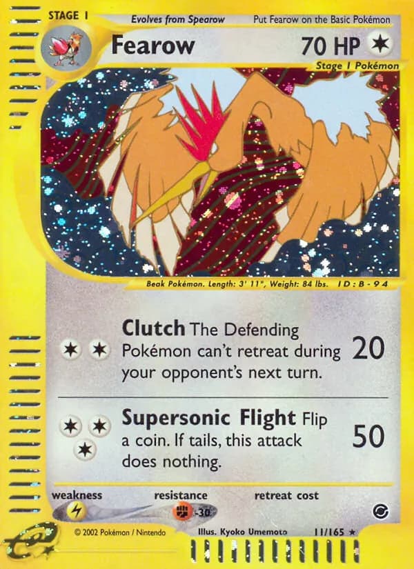 Fearow 11/165, Expedition Base Set