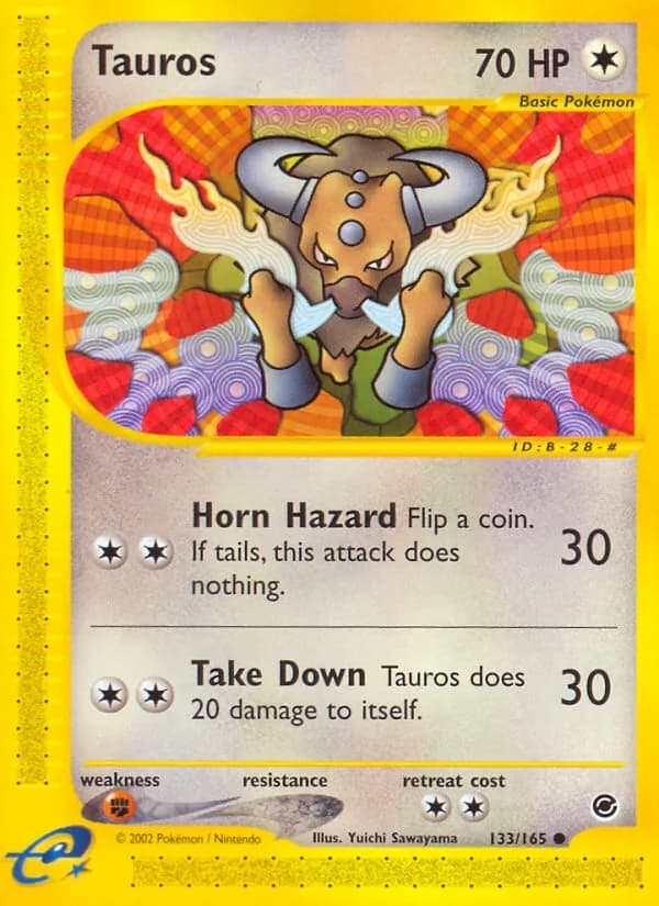 Tauros 133/165, Expedition Base Set