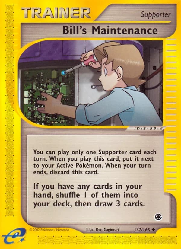 Bill's Maintenance 137/165, Expedition Base Set