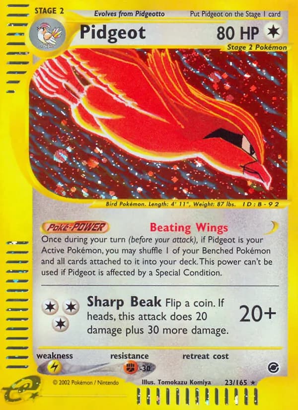 Pidgeot 23/165, Expedition Base Set