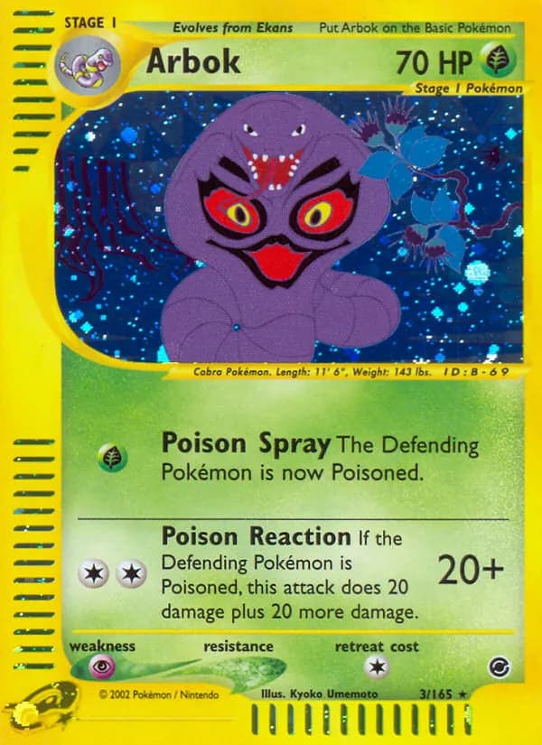 Arbok 3/165, Expedition Base Set