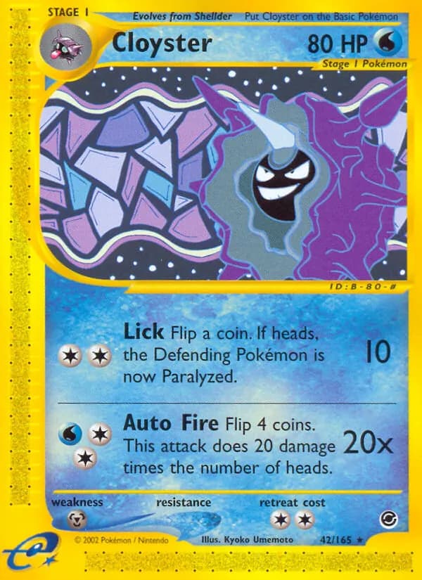 Cloyster 42/165, Expedition Base Set
