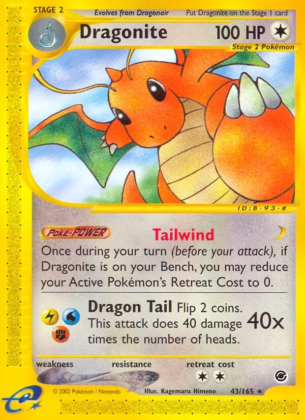 Dragonite 43/165, Expedition Base Set