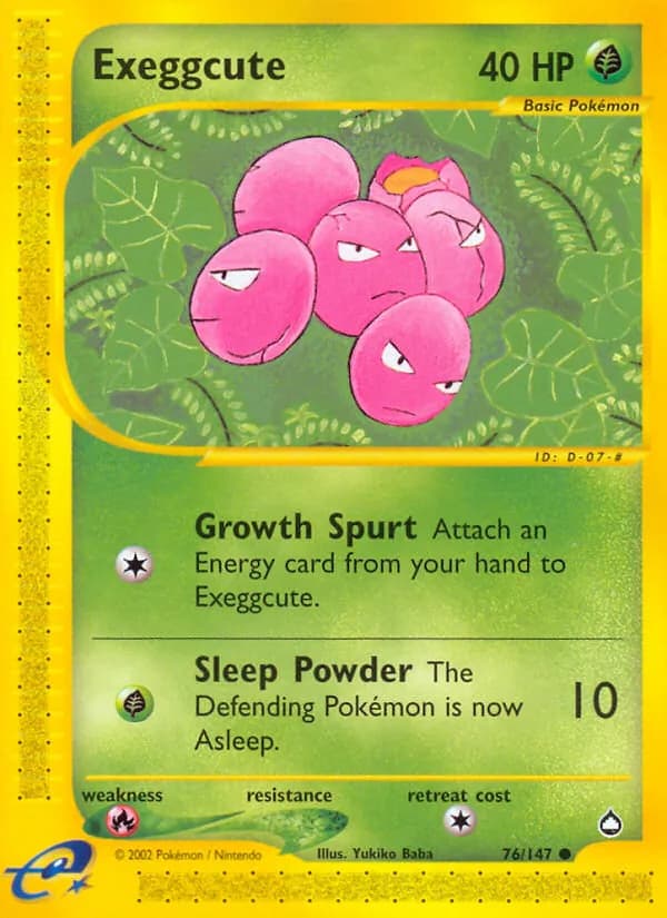Exeggcute 76/147, Aquapolis