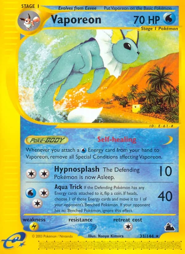 Vaporeon 33/144, Skyridge