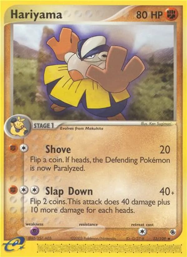 Hariyama 33/109, Ruby & Sapphire